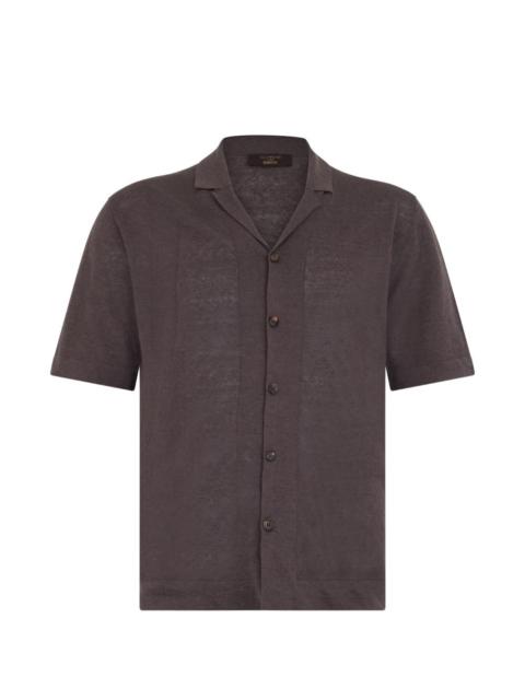 SLOWEAR buttoned short-sleeve knitted shirt