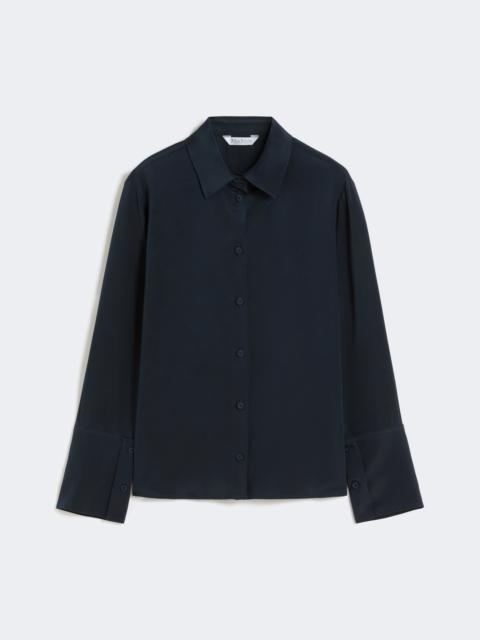 Max Mara VOLIERA Silk crêpe de Chine shirt - ULTRAMARINE