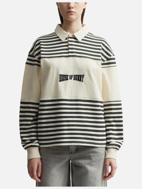 House of Sunny STRIPE POWER LOGO BUTTON-UP