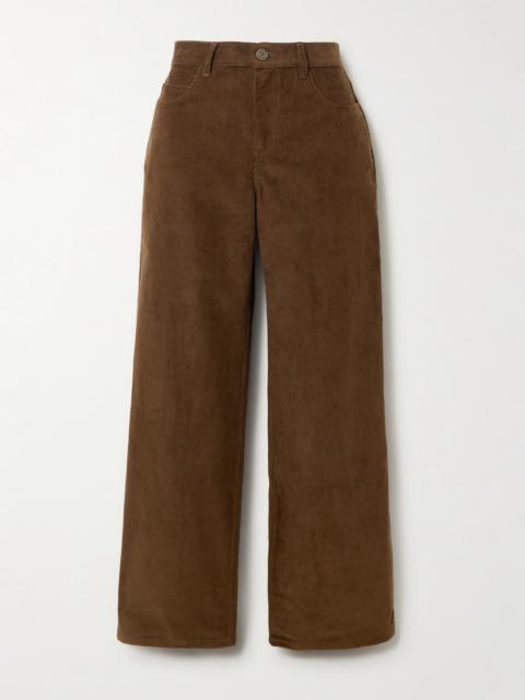 LE KASHA Vicence Cotton-corduroy Wide-leg Pants