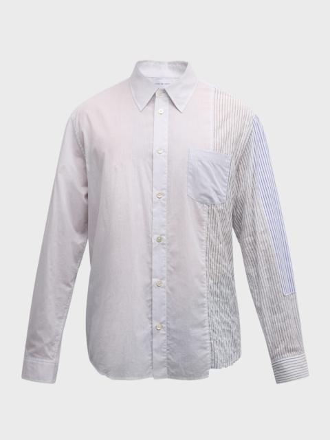 John Elliott Men's Paneled Cloak Button-Down Shirt