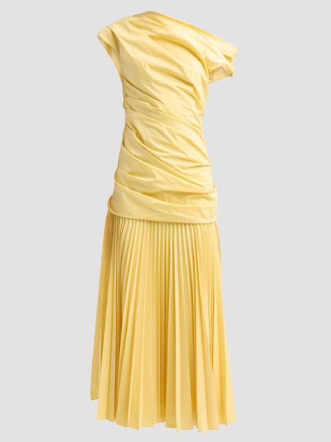 SIMKHAI Women's Ammalie Ruched Midi Dress - Golden Haze