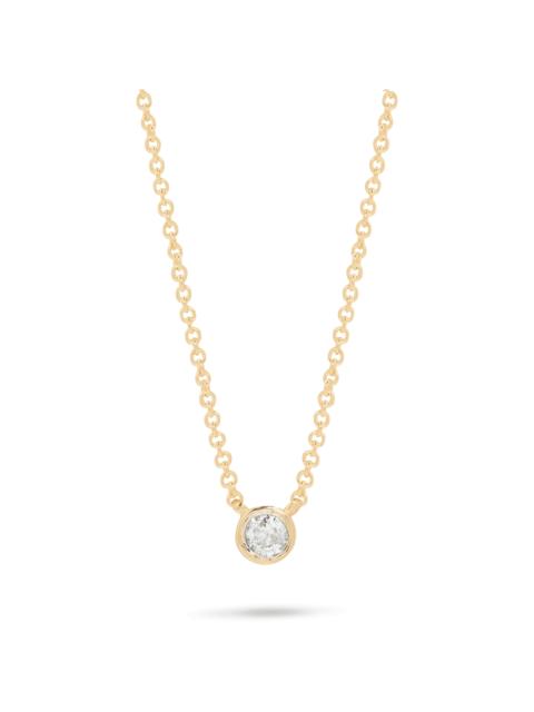 STONE AND STRAND Small Round Diamond Necklace