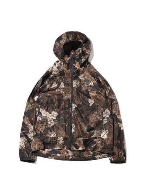 Nike Men's Nike SS22 ACG Rock Full Print Casual Hooded Jacket Rock Gray DV6648-004