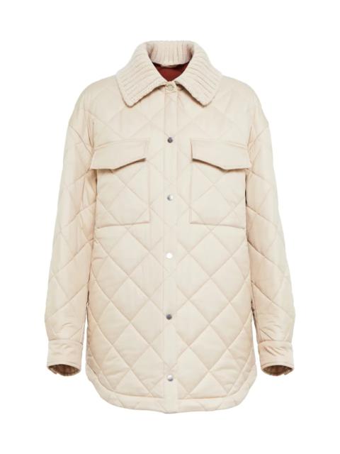 Loro Piana Rocar quilted shirt jacket