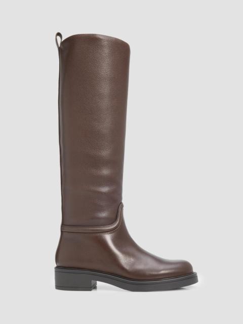 Stuart Weitzman Women's Celia Leather Riding Boots - Walnut