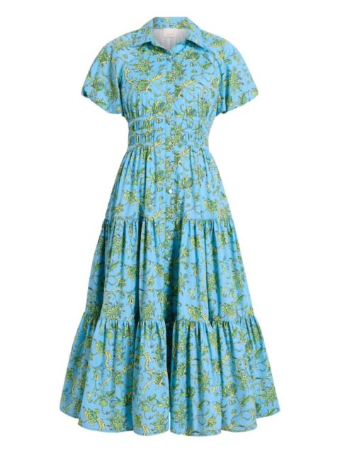 Cinq à Sept puff-sleeve tiered dress