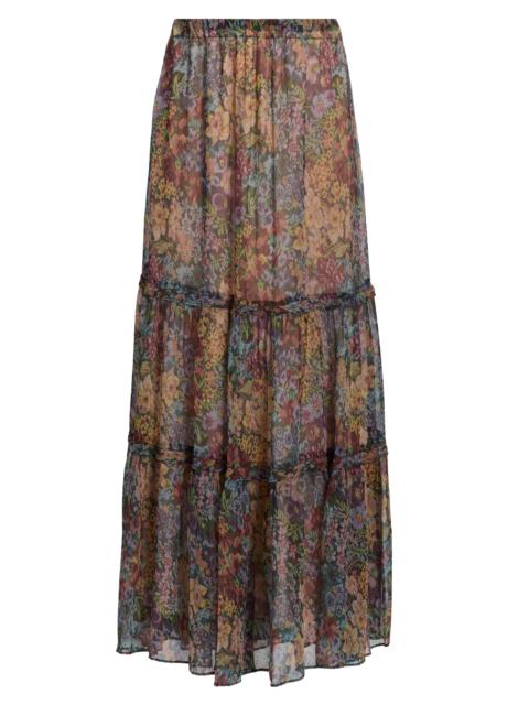 KOBI HALPERIN Women's Clea Floral Tiered Maxi Skirt - Multi