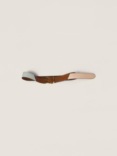 Miu Miu Leather patchwork belt