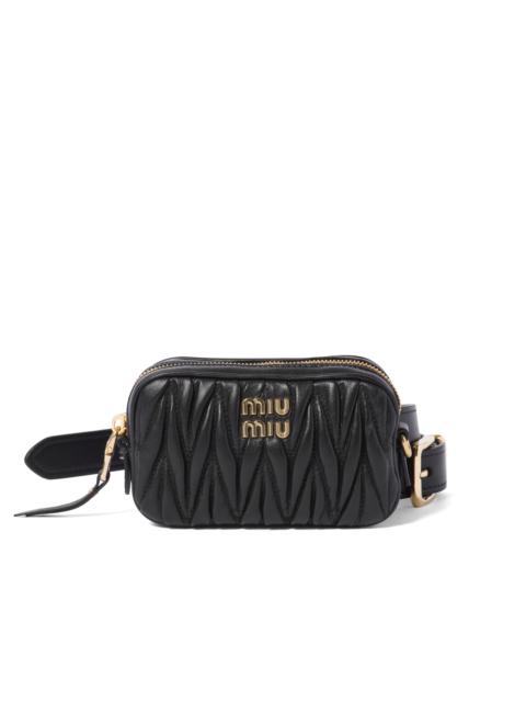 Miu Miu Belt with matelassé pouch