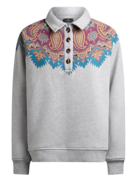 Etro paisley-print cotton sweatshirt