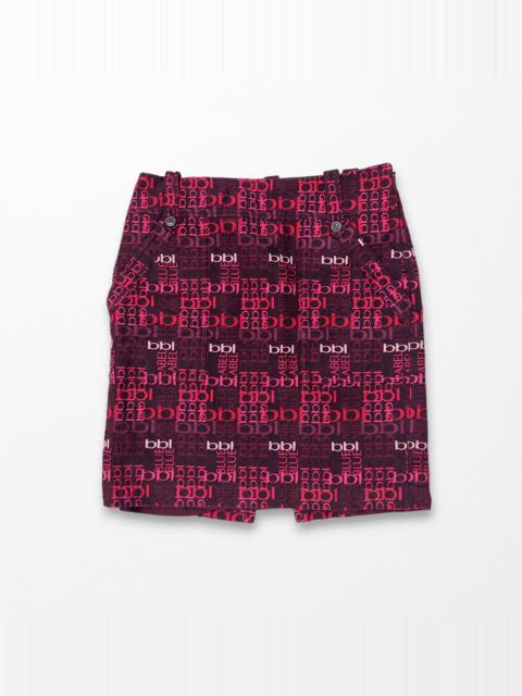 Burberry BURBERRY Blue Label All Over Print Monogram Mini Skirt