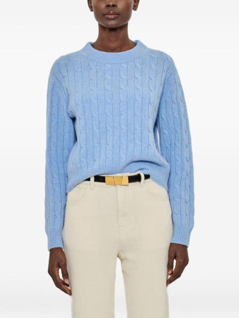 arch4 cable knit crewneck jumper