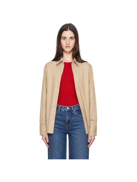 The Frankie Shop Beige Peri Cotton Shirt