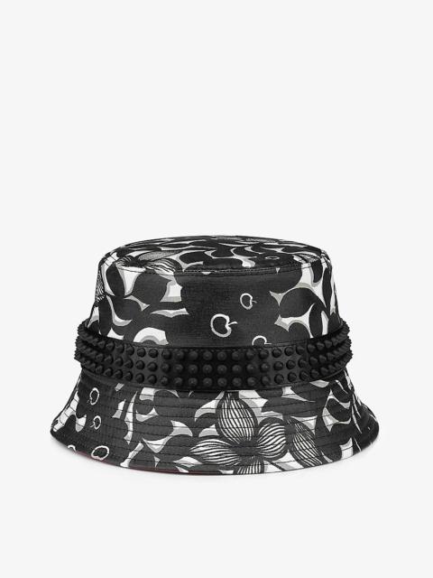 Bobino Spikes graphic-print cotton-canvas bucket hat