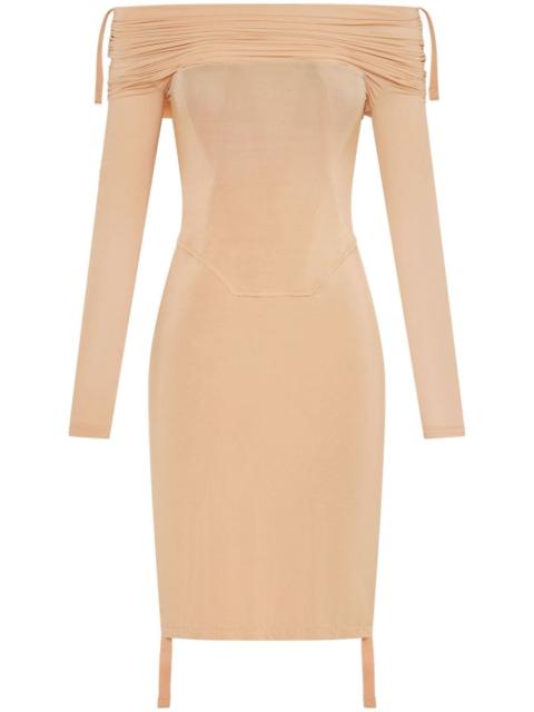 Dion Lee off-shoulder gathered minidress