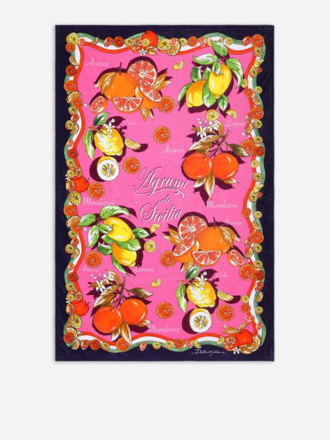 Dolce & Gabbana Citrus-print terrycloth beach towel