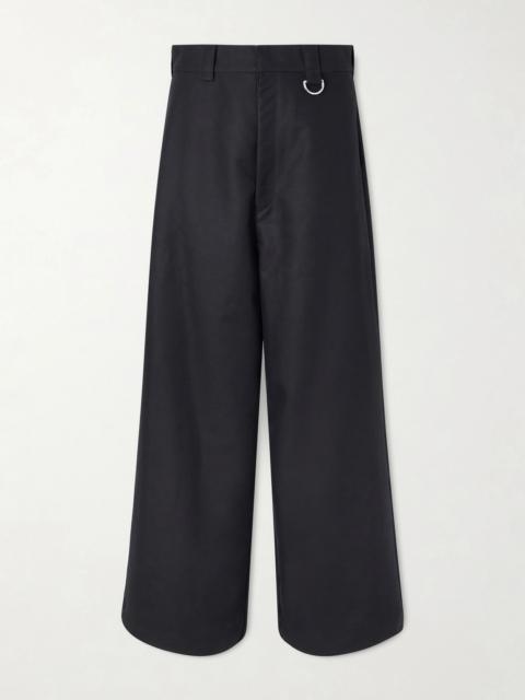BALENCIAGA Straight-Leg Cotton-Gabardine Trousers