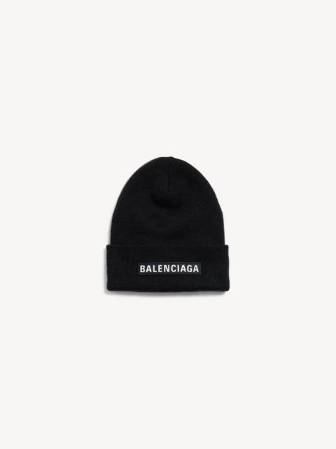 BALENCIAGA Patch Beanie in Black