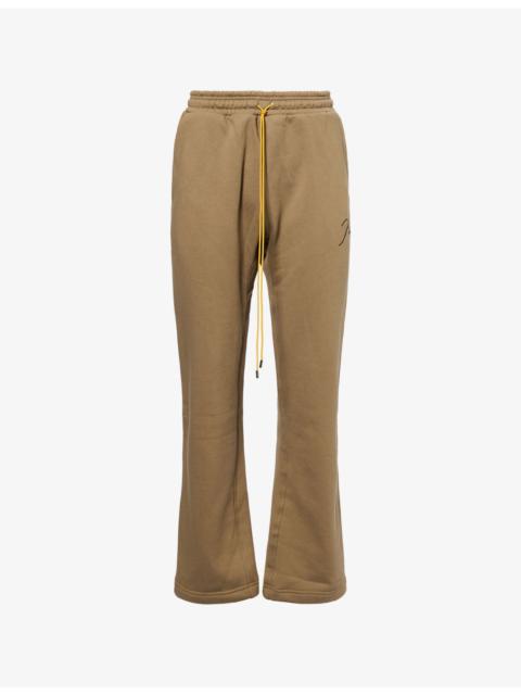 Rhude Logo-Embroidered Straight-Leg Cotton Jogging Bottoms