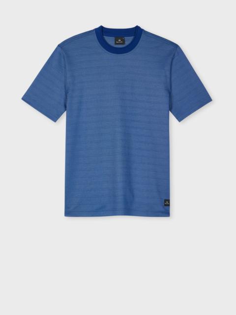 Paul Smith Dark Blue Cotton-Blend Stripe T-Shirt