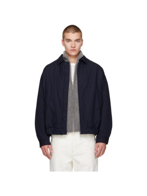 CASEY/CASEY Navy Lin Cot Meaux Blouson Jacket