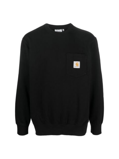 Carhartt logo-patch cotton sweatshirt