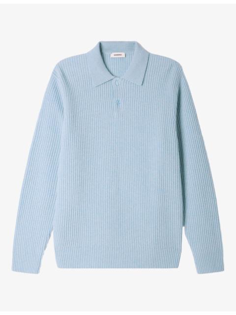 Sandro Ribbed Long-Sleeve Wool Jumper