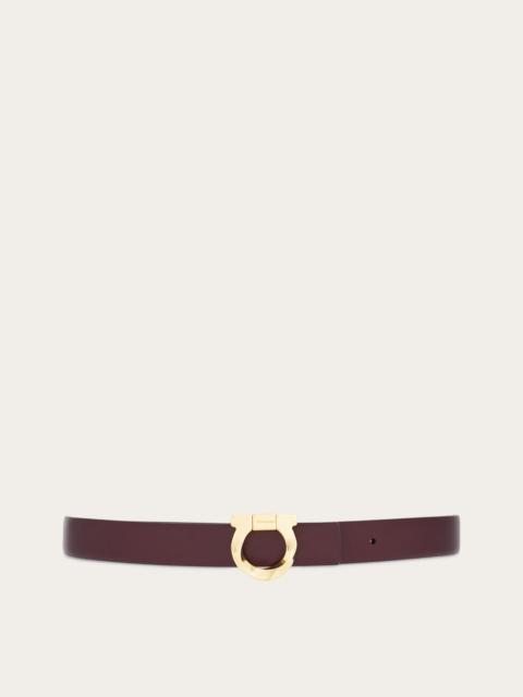 FERRAGAMO Reversible belt with torchon Gancini