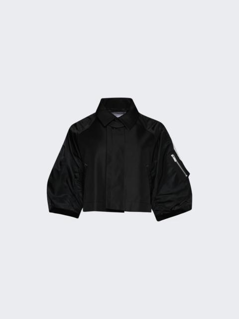 Garbardine Twill Jacket Black