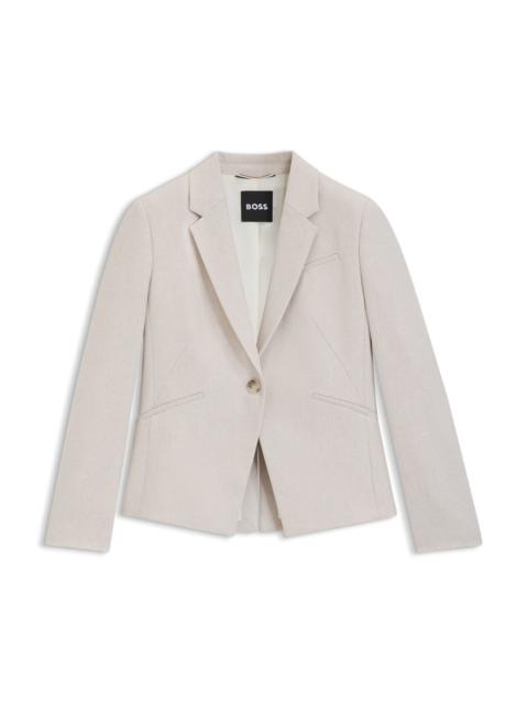 BOSS SLIM-FIT BLAZER IN SOFT FLANNEL