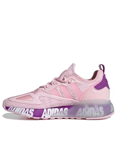 adidas (WMNS) adidas ZX 2K Boost 'Bold Logo Graphic - Pink Ultra Purple' FX7058