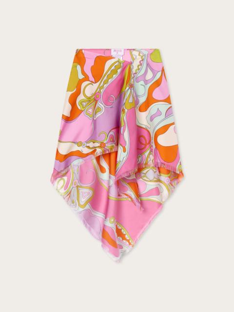 PUCCI ORCHIDEE PRINT SILK SKIRT
