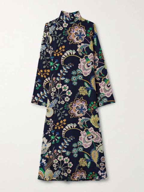 ALIX OF BOHEMIA Nia Floral-print Silk Midi Dress