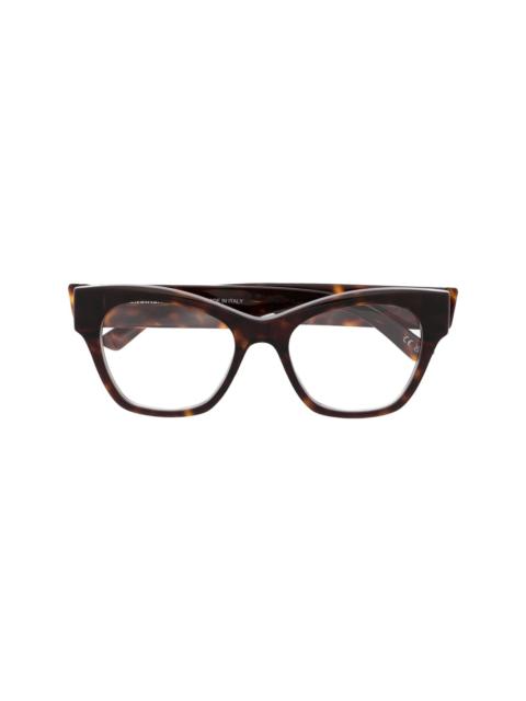 BALENCIAGA logo-engraved cat-eye glasses