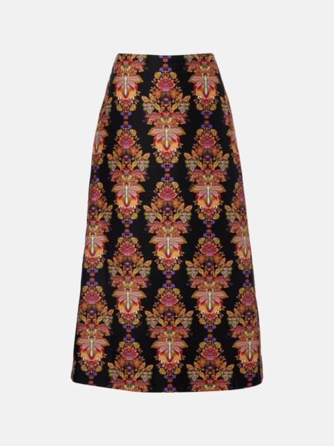 La DoubleJ Cornucopia wool-blend midi skirt