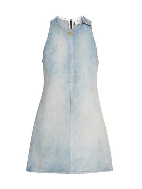 courrèges Women's Exposed-Seam Denim Minidress - Denim Bleu Delave
