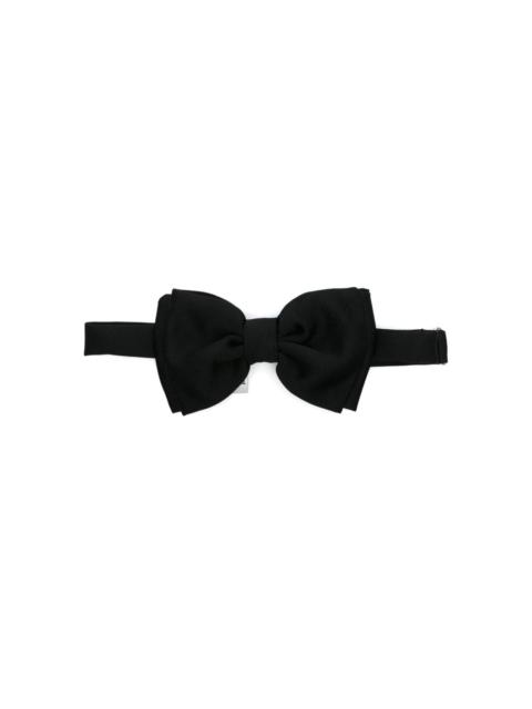 LARDINI satin-finish bow tie