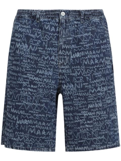 Marni logo-print shorts