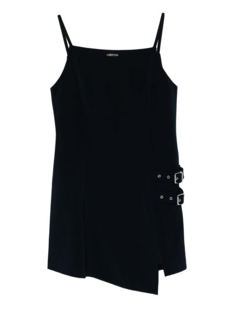 We11done logo-plaque dress