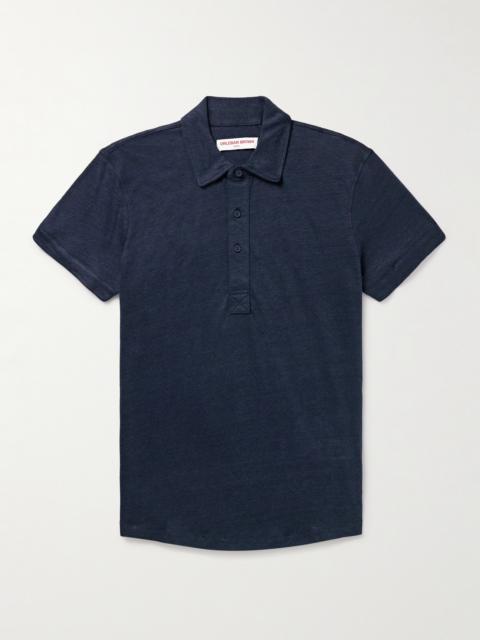 ORLEBAR BROWN Sebastian Slim-Fit Linen-Jersey Polo Shirt