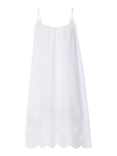 HANRO Lumi Scalloped Cotton Chemise