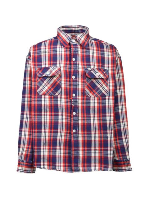 SAINT M×××××× check-pattern shirt