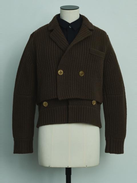 sacai Wool Knit x Suiting Jacket