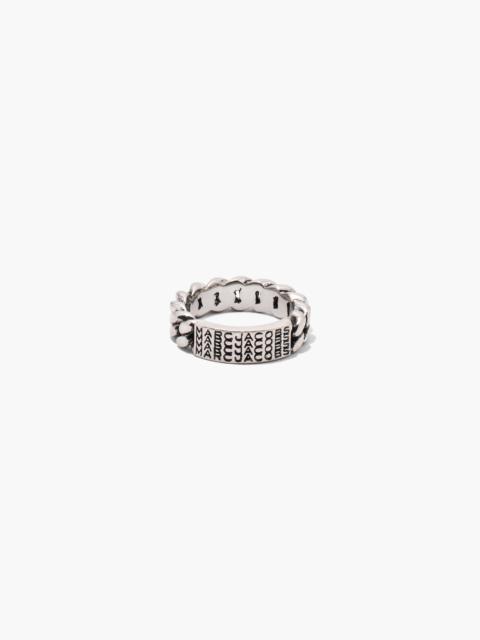 Marc Jacobs THE BARCODE MONOGRAM ID CHAIN RING