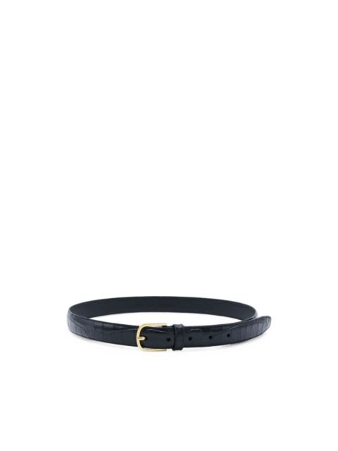 TOTEME crocodile-embossed leather belt