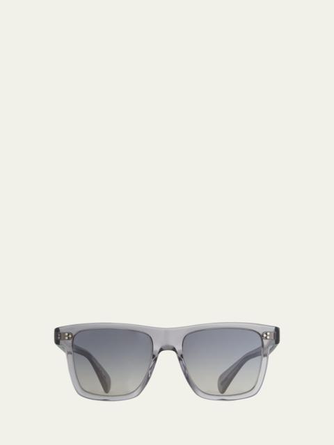 Oliver Peoples Men's Casian Gradient-Lens Rectangle Sunglasses