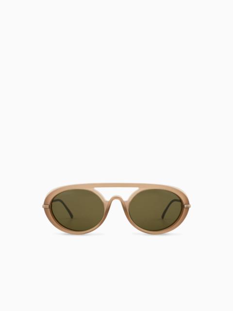 GIORGIO ARMANI MEN’S OVAL SUNGLASSES