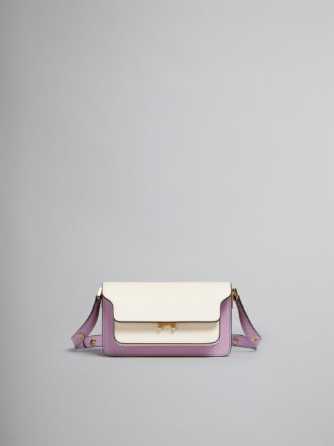 Marni LILAC SAFFIANO LEATHER EW TRUNK BAG