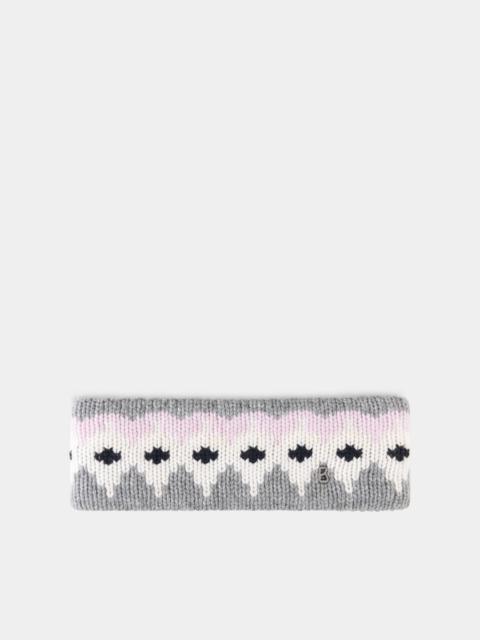 BOGNER Loca Cashmere Headband in Gray/Pink/White
